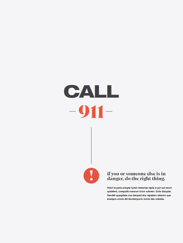 2nd poster in 2nd series reading Call 911
